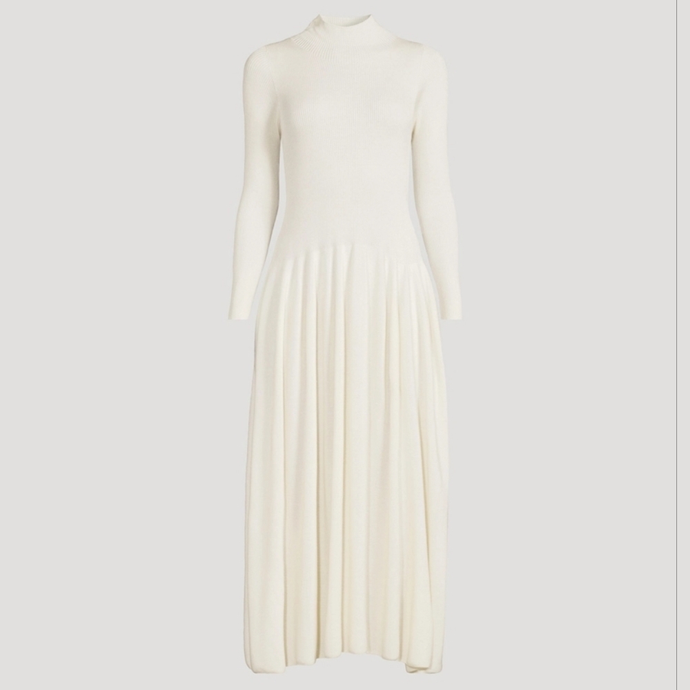 CGCL Ribbed Silk Knit Maxi Dress